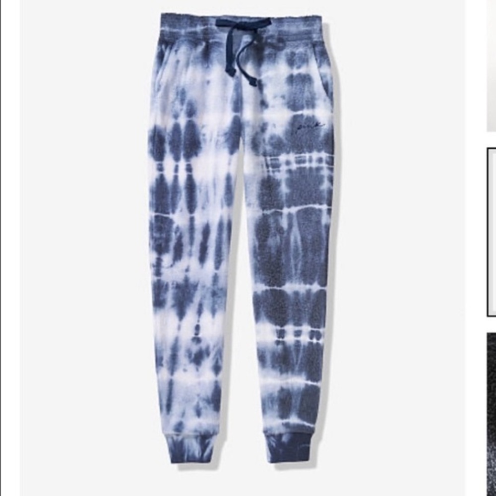 vs pink blue tie dye jogger